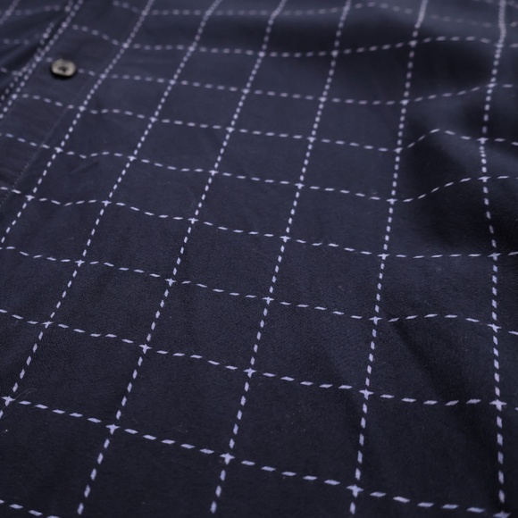 Scotch & Soda Amsterdam Couture Blue Windowpane Blouse Medium - Picture 7 of 11